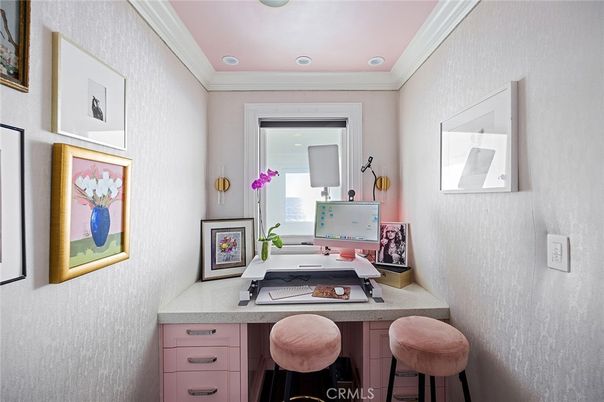 Home Office, Interior, Recessed Lighting