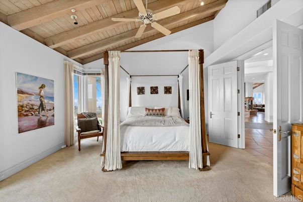 Bedroom, Interior, Recessed Lighting, Wooden Beams, Wooden Ceilings