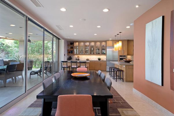 Dining room, Interior, Kitchen, Pendant Lights, Recessed Lighting