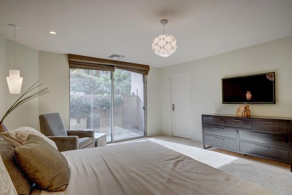 Bedroom, Interior, Pendant Lights, Recessed Lighting