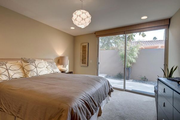 Bedroom, Interior, Pendant Lights, Recessed Lighting