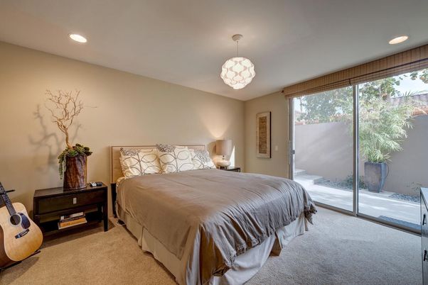 Bedroom, Interior, Pendant Lights, Recessed Lighting