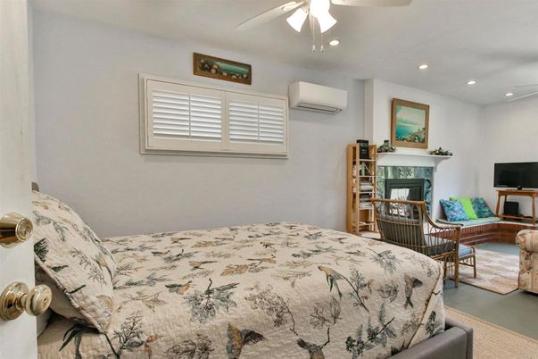 Bedroom, Fireplace, Interior, Recessed Lighting