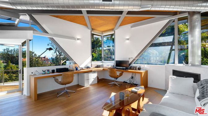 Home Office, Interior, Wooden Beams, Wooden Ceilings, Wood Texture Flooring