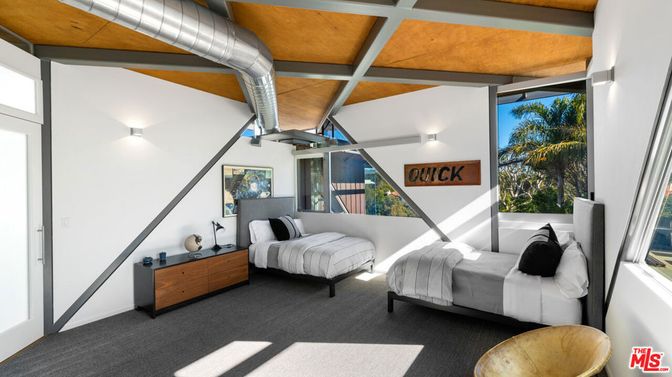 Bedroom, Interior, Wooden Beams