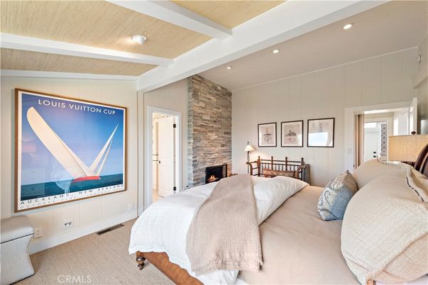 Bedroom, Fireplace, Interior, Recessed Lighting