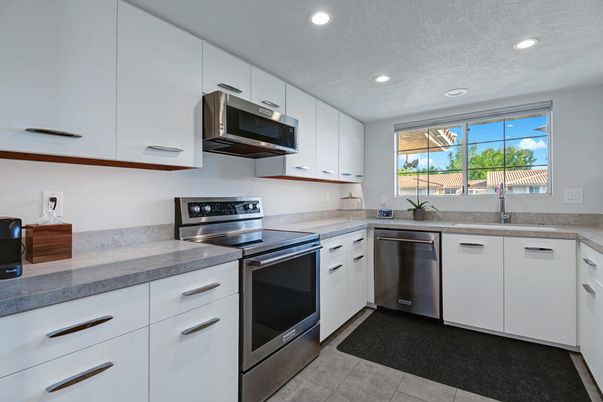 Interior, Kitchen, Recessed Lighting, Stainless Steel Appliances