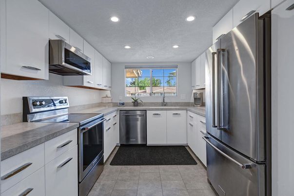 Interior, Kitchen, Recessed Lighting, Stainless Steel Appliances