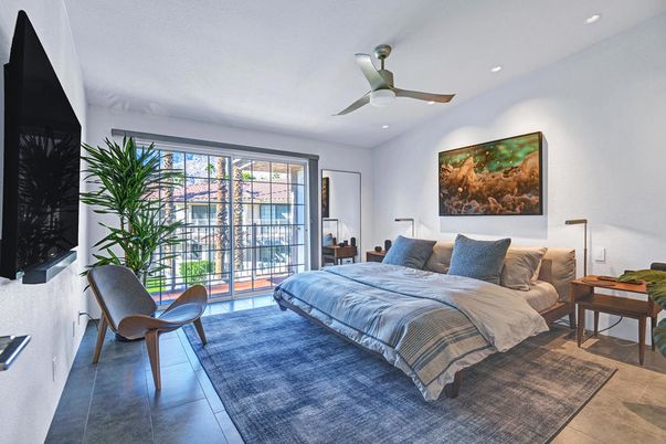 Bedroom, Interior, Recessed Lighting