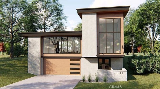 Attached, Backyard, Exterior, Facade, Modern