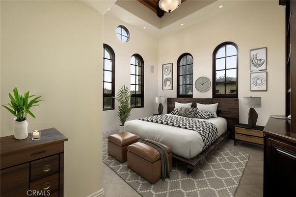 Bedroom, Interior, Recessed Lighting
