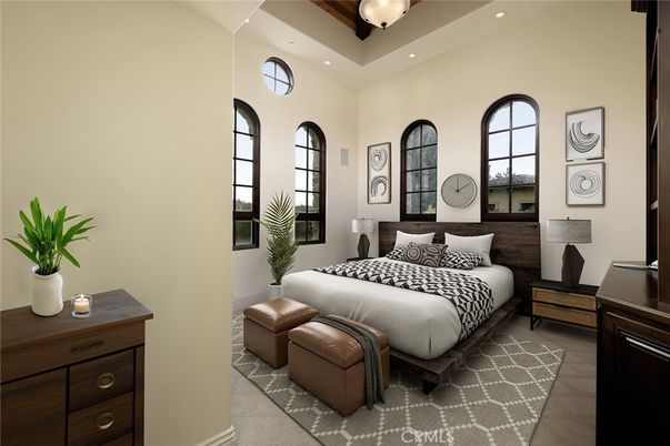 Bedroom, Interior, Recessed Lighting