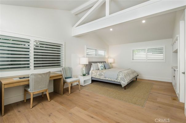 Bedroom, Home Office, Interior, Recessed Lighting, Wood Texture Flooring