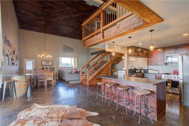Dining room, Interior, Kitchen, Living room, Pendant Lights, Recessed Lighting, Stainless Steel Appliances