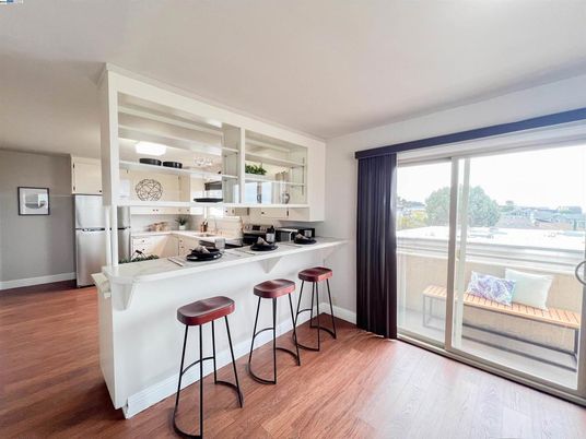 Interior, Kitchen, Wood Texture Flooring