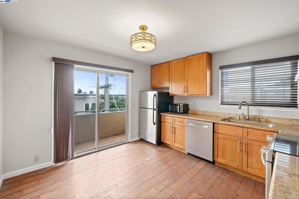 Interior, Kitchen, Wood Texture Flooring