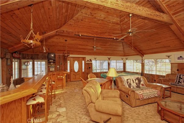 Interior, Living room, Pendant Lights, Wooden Beams, Wooden Ceilings, Wooden Walls