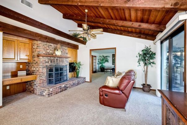 Fireplace, Interior, Stone Walls, Wooden Beams, Wooden Ceilings