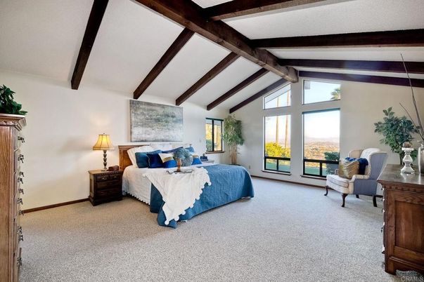 Bedroom, Interior, Wooden Beams