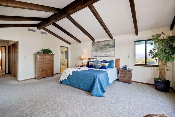 Bedroom, Interior, Wooden Beams