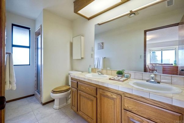 Bathroom, Dual Sink Vanities, Interior, Tile Countertops