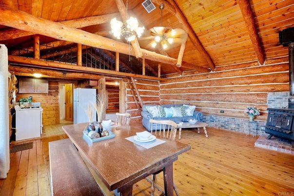Dining room, Fireplace, Interior, Wooden Beams, Wooden Ceilings, Wood Texture Flooring, Wooden Walls