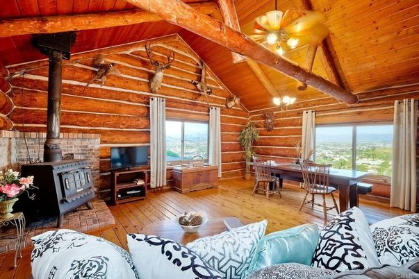 Dining room, Fireplace, Interior, Living room, Wooden Beams, Wooden Ceilings, Wood Texture Flooring, Wooden Walls