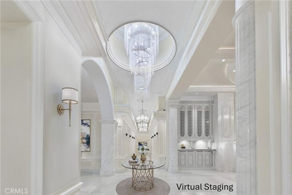 Chandelier, Interior, Marble