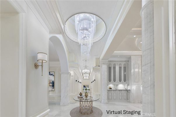 Chandelier, Interior, Marble