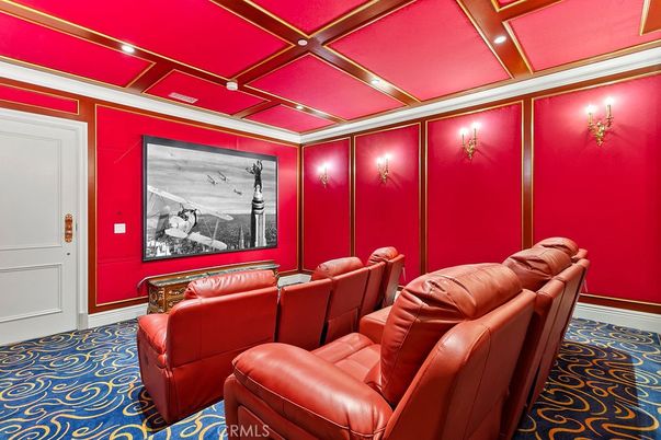Home Theatre Room, Interior, Projection Screen, Recessed Lighting, Theatre Room