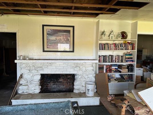 Fireplace, Interior, Wooden Beams