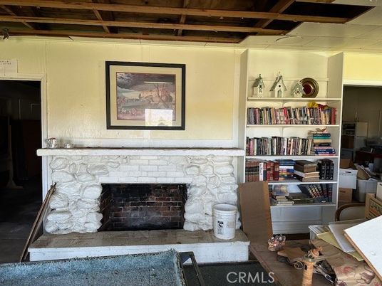 Fireplace, Interior, Wooden Beams