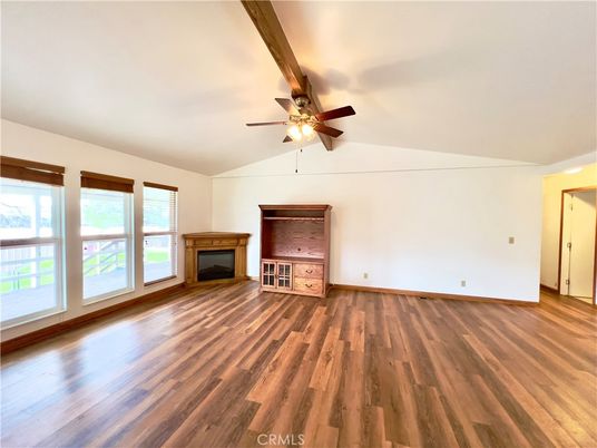 Empty room, Fireplace, Interior, Wood Texture Flooring
