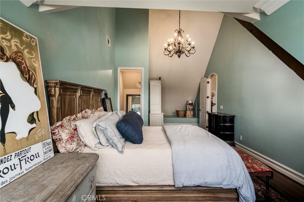 Bedroom, Chandelier, Interior