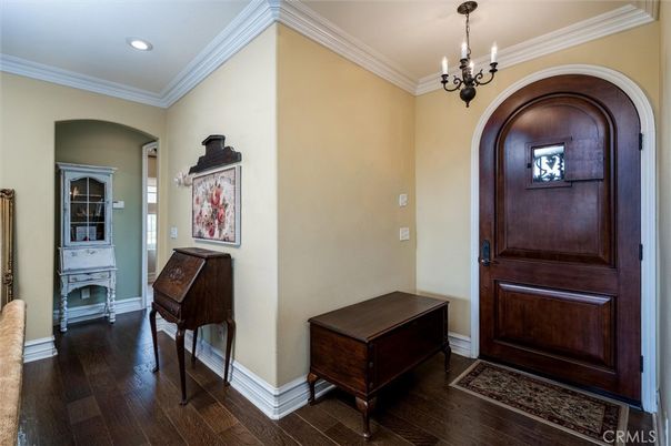 Chandelier, Interior, Recessed Lighting, Wood Texture Flooring