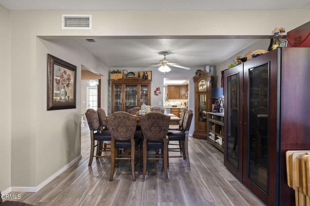 Dining room, Interior, Wood Texture Flooring