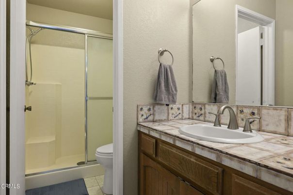 Bathroom, Glass Shower, Interior, Tile Countertops