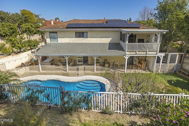 Exterior, Pool, Solar Panels