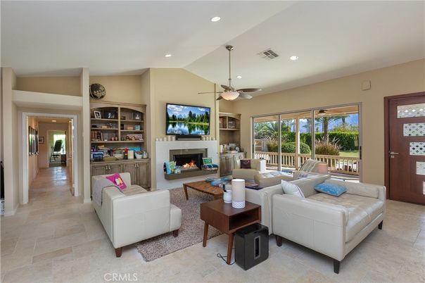 Fireplace, Interior, Living room, Recessed Lighting