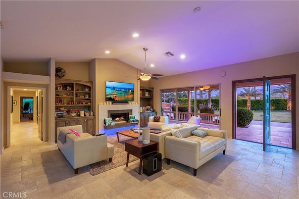 Fireplace, Interior, Living room, Recessed Lighting