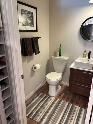 Bathroom, Interior, Wood Texture Flooring