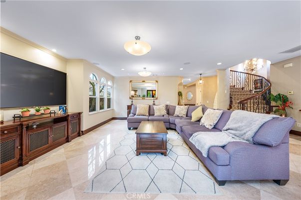 Chandelier, Interior, Living room, Recessed Lighting