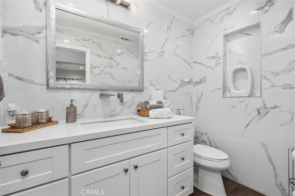 Bathroom, Interior, Marble Walls