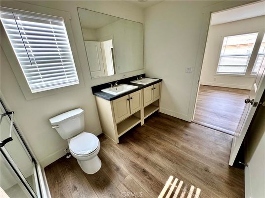 Bathroom, Dual Sink Vanities, Interior, Wood Texture Flooring