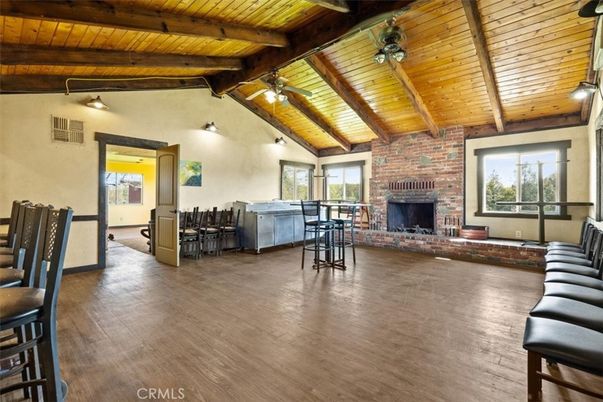 Fireplace, Interior, Stone Walls, Wooden Beams, Wooden Ceilings, Wood Texture Flooring