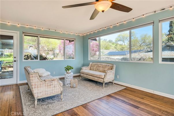 Interior, Sun Room, Wood Texture Flooring