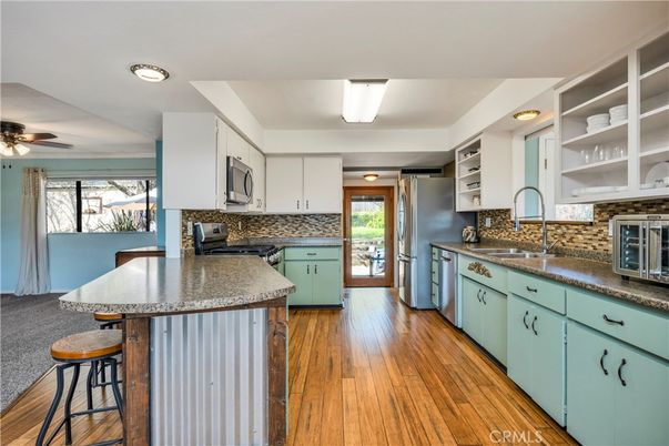 Interior, Kitchen, Wood Texture Flooring