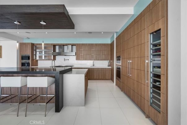 Interior, Kitchen, Pendant Lights, Recessed Lighting, Stainless Steel Appliances, Wooden Ceilings