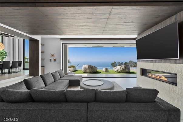 Fireplace, Interior, Living room, Water, Wooden Ceilings