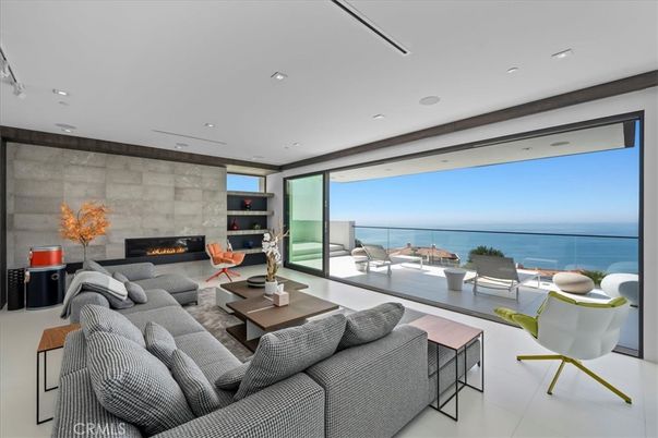 Fireplace, Interior, Living room, Recessed Lighting, Water